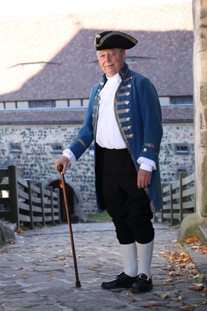 Festungskommandant Major von Wehlen führt durch die Burg Stolpen Festungskommandant Major von Wehlen führt durch die Burg Stolpen